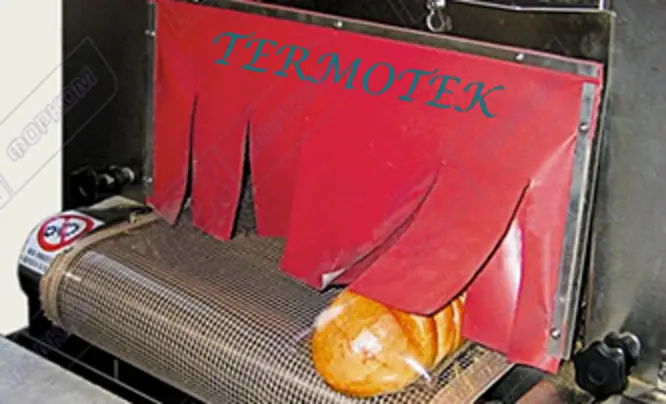 Kırmızı silikon perde